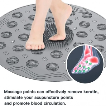 Silicone Round Bathroom  Mat